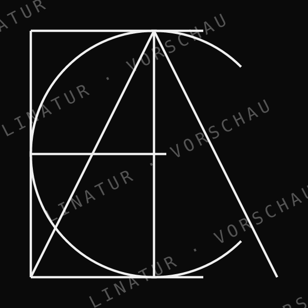 ALICE als geometrisches Fine-Line-Design — Vorschau mit Wasserzeichen