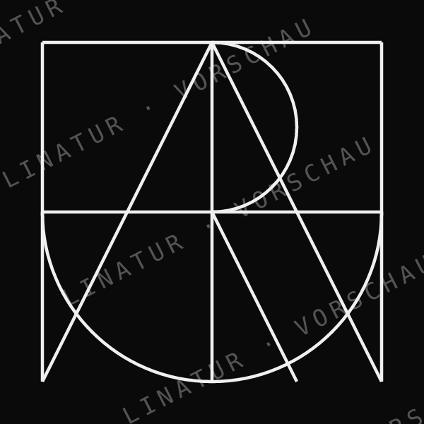 ARTHUR als geometrisches Fine-Line-Design — Vorschau mit Wasserzeichen