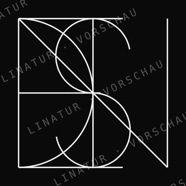 DENNIS als geometrisches Fine-Line-Design — Vorschau mit Wasserzeichen