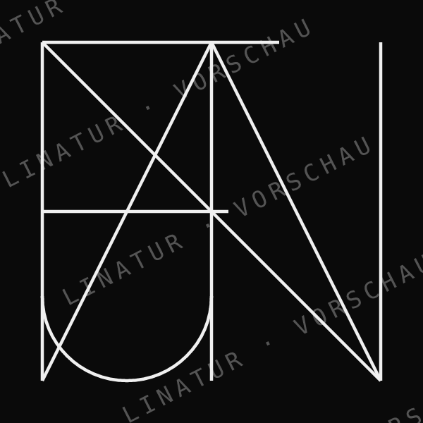 FINJA als geometrisches Fine-Line-Design — Vorschau mit Wasserzeichen
