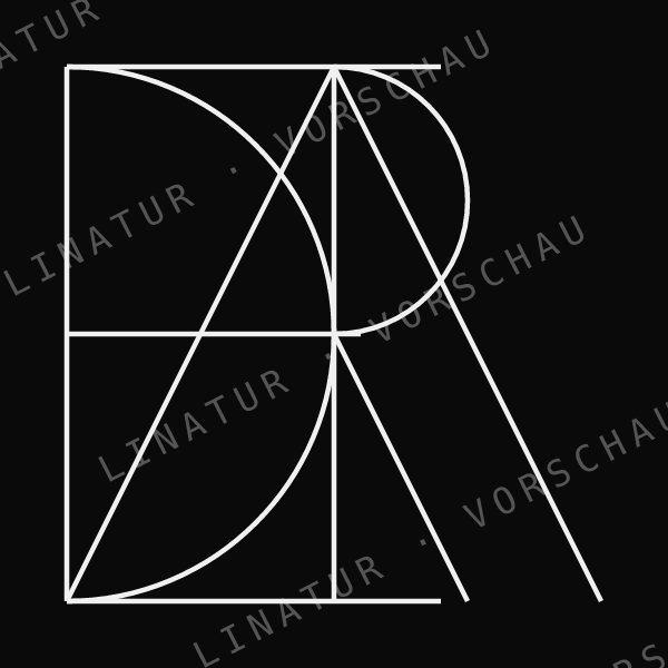 FRIEDA als geometrisches Fine-Line-Design — Vorschau mit Wasserzeichen