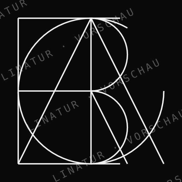 GABRIEL als geometrisches Fine-Line-Design — Vorschau mit Wasserzeichen