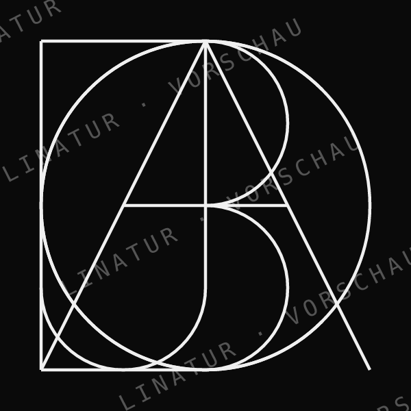 JACOB als geometrisches Fine-Line-Design — Vorschau mit Wasserzeichen