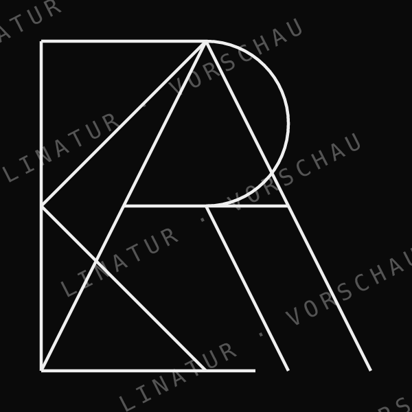 KARL als geometrisches Fine-Line-Design — Vorschau mit Wasserzeichen