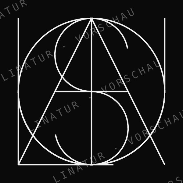 LOUISA als geometrisches Fine-Line-Design — Vorschau mit Wasserzeichen