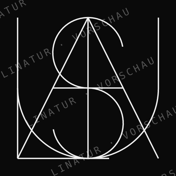 LUISA als geometrisches Fine-Line-Design — Vorschau mit Wasserzeichen