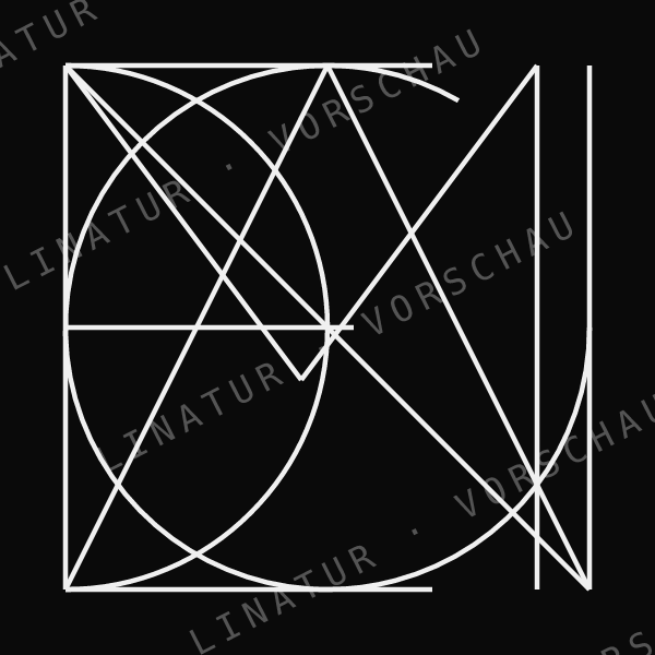 MAGDALENA als geometrisches Fine-Line-Design — Vorschau mit Wasserzeichen