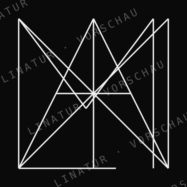 MAXIMILIAN als geometrisches Fine-Line-Design — Vorschau mit Wasserzeichen