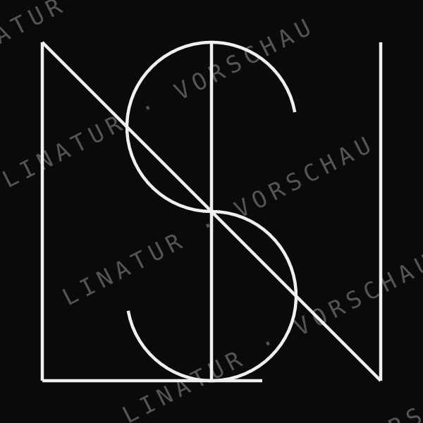 NILS als geometrisches Fine-Line-Design — Vorschau mit Wasserzeichen