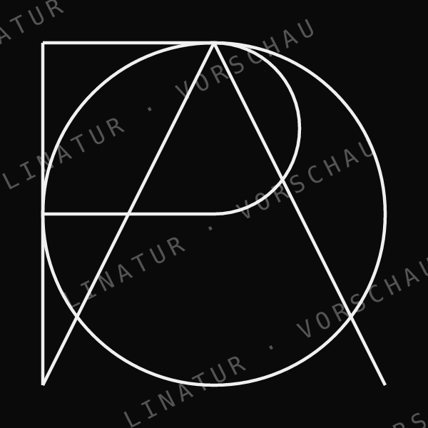 OPA als geometrisches Fine-Line-Design — Vorschau mit Wasserzeichen