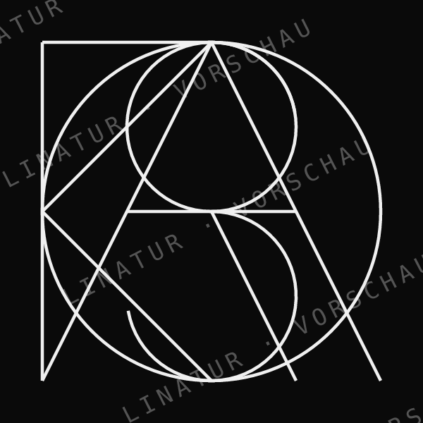 OSKAR als geometrisches Fine-Line-Design — Vorschau mit Wasserzeichen