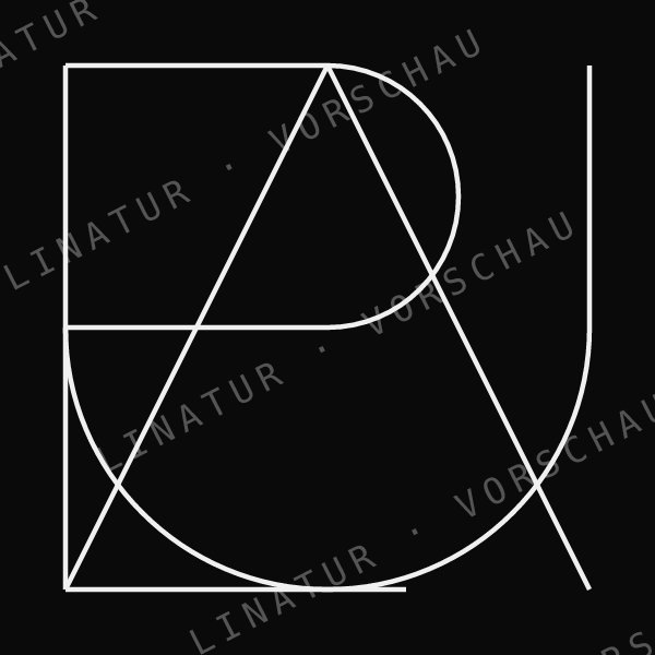 PAULA als geometrisches Fine-Line-Design — Vorschau mit Wasserzeichen