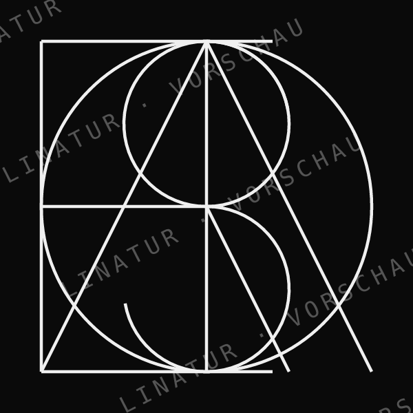 ROSALIE als geometrisches Fine-Line-Design — Vorschau mit Wasserzeichen