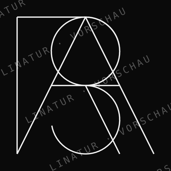 SARA als geometrisches Fine-Line-Design — Vorschau mit Wasserzeichen
