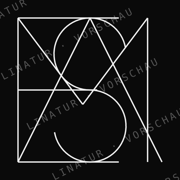 SELMA als geometrisches Fine-Line-Design — Vorschau mit Wasserzeichen