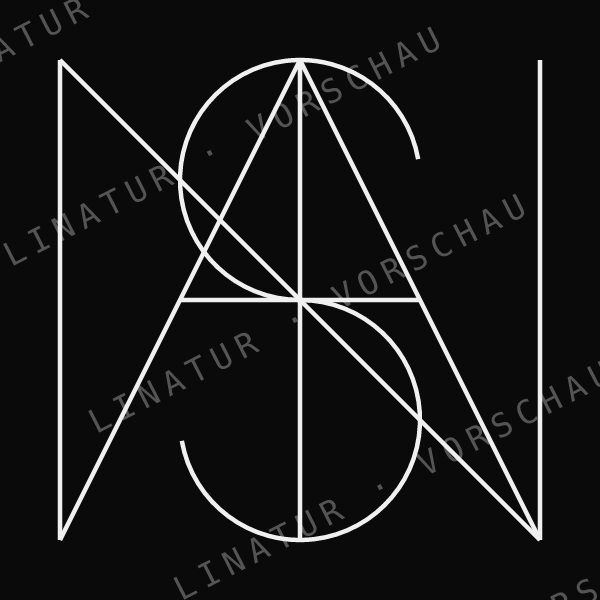 SINA als geometrisches Fine-Line-Design — Vorschau mit Wasserzeichen