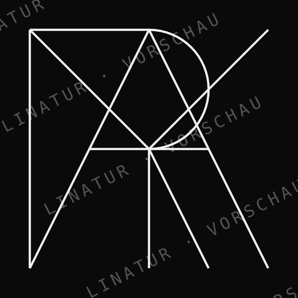 YARA als geometrisches Fine-Line-Design — Vorschau mit Wasserzeichen